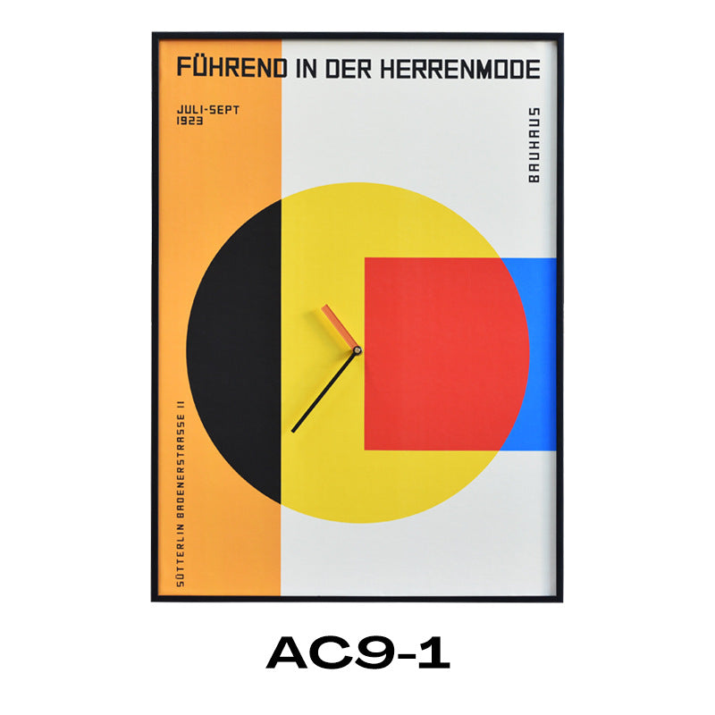 Orologio da parete Bauhaus geometrico
