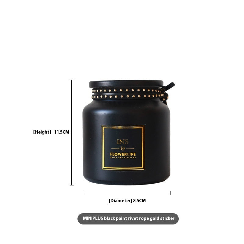 Vaso in vetro bronzato stile nordico