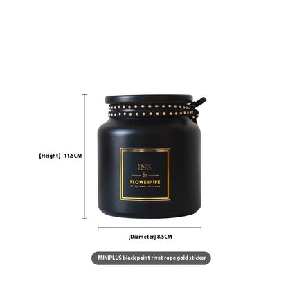 Vaso in vetro bronzato stile nordico