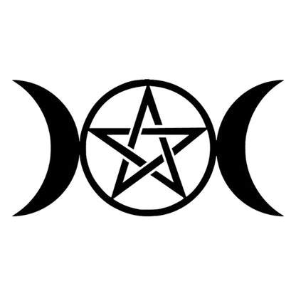 Adesivo Luna Pentagramma