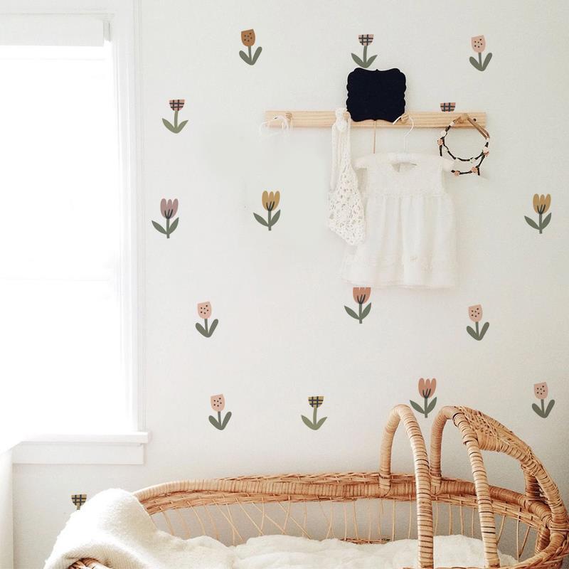 Adesivo tulipani bohemien