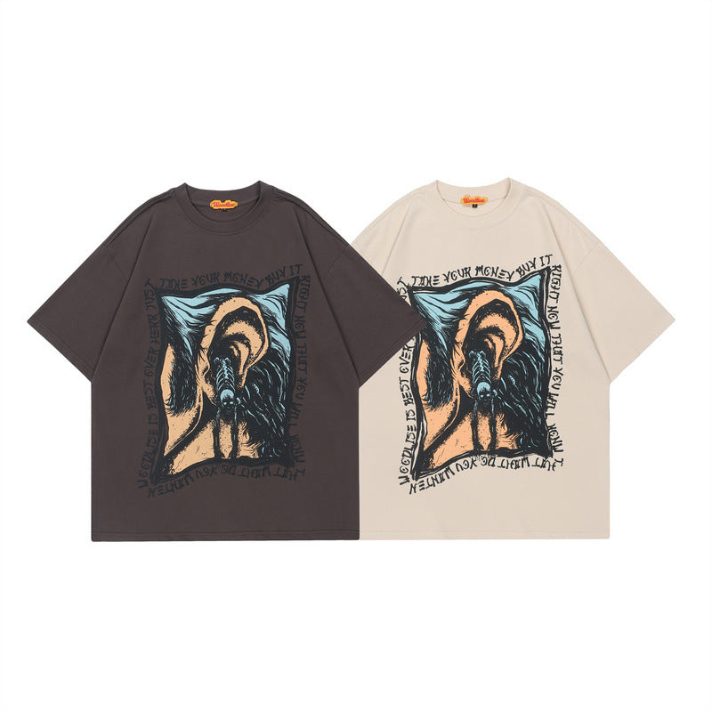 T-shirt stampa astratta