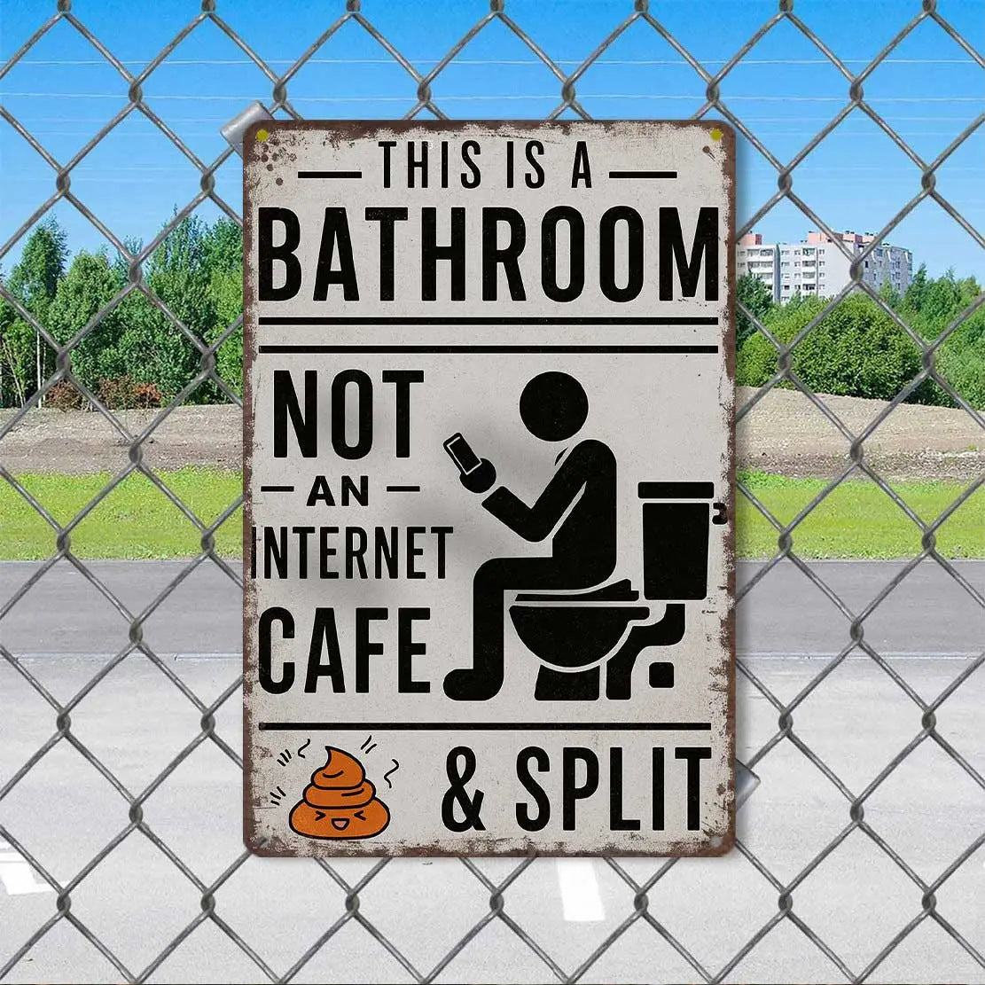 Cartello ferro stile americano