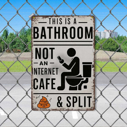 Cartello ferro stile americano