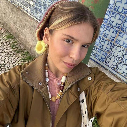 Collana Piume Olio Retro