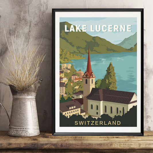 Quadro su tela Lago di Lucerna