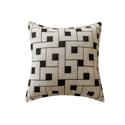 Federa jacquard bianco nero