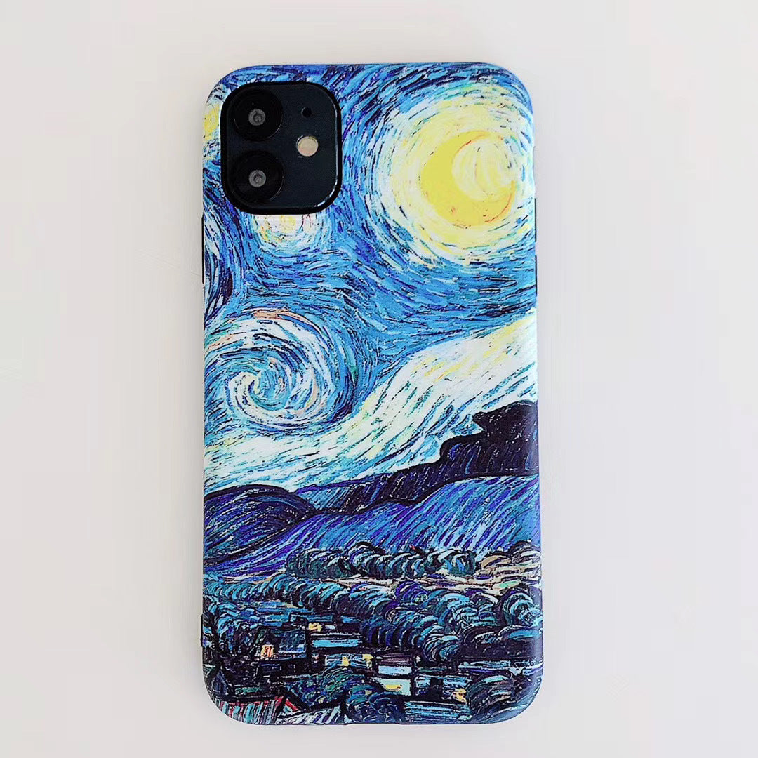 Custodia telefono effetto dipinto