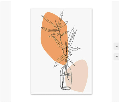 Quadro floreale nordico
