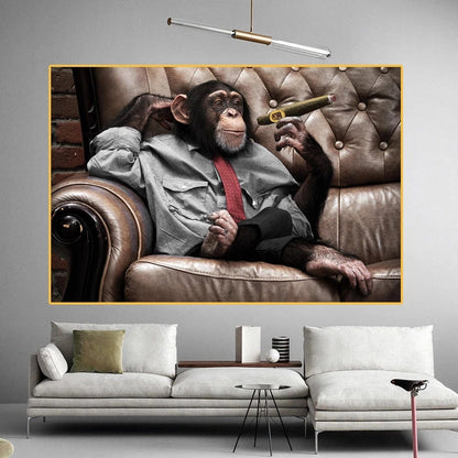 Quadro tela gorilla