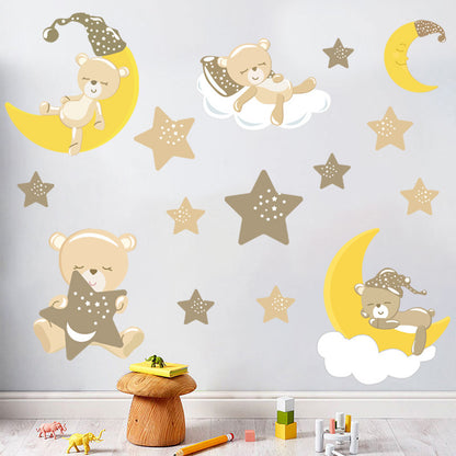 Adesivo Murale Orso Stellato