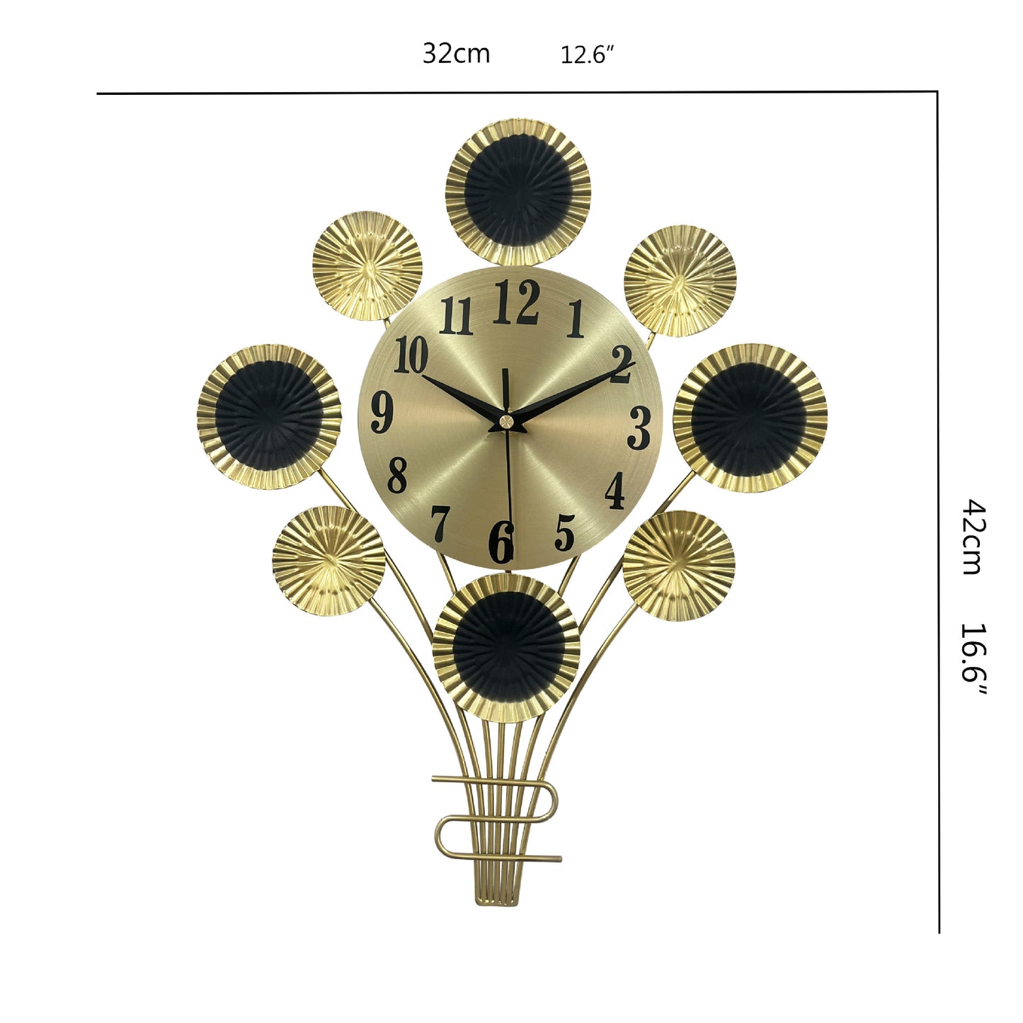 Orologio da parete Multisfera art déco