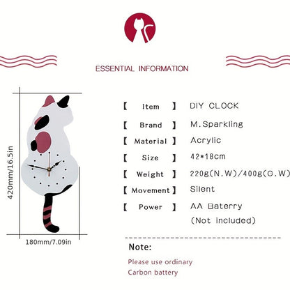 Orologio da parete Gatti orologio