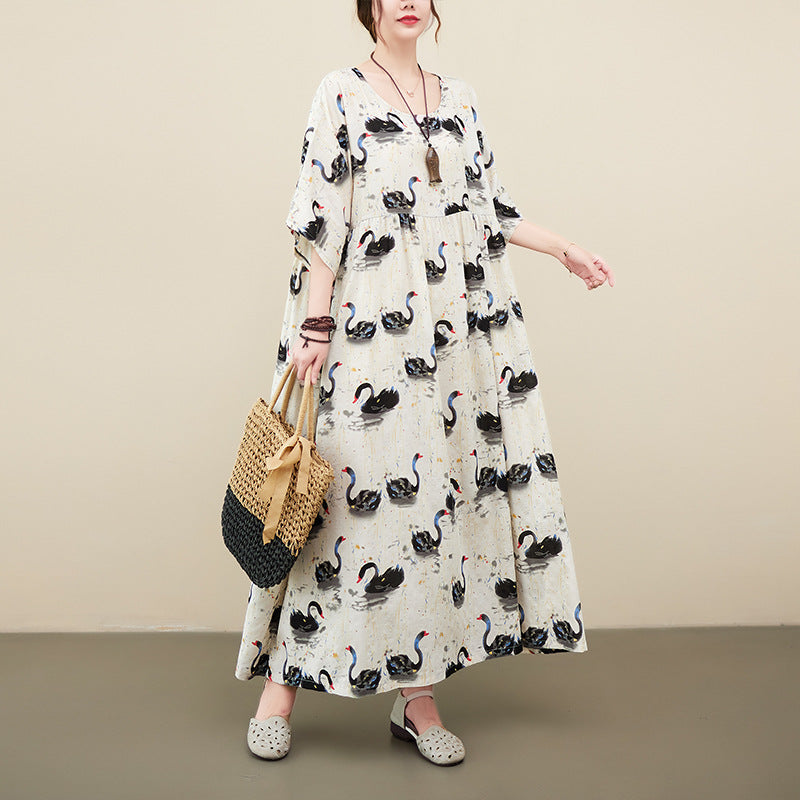 Vestito cigno stile rinascimentale