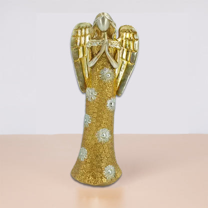 Quattro angeli snelli decorati oro