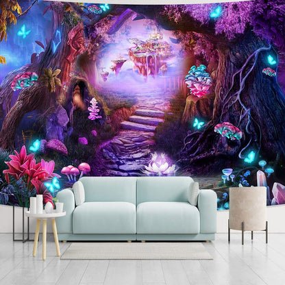 Tappezzeria fiori psichedelici