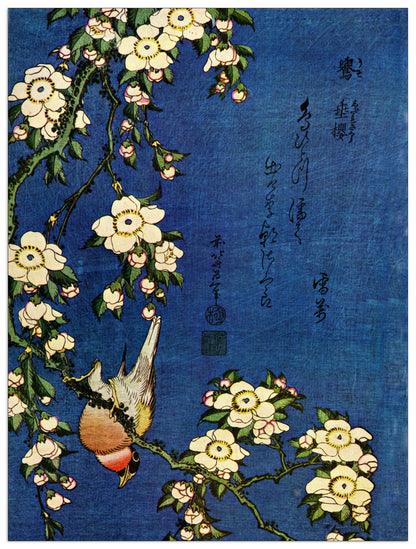 Bullfinch and drooping cherry cm 90x120