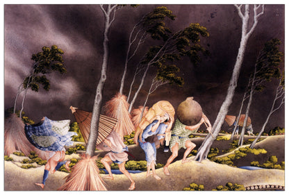 Peasants surprised by a violent storm cm 135x90
