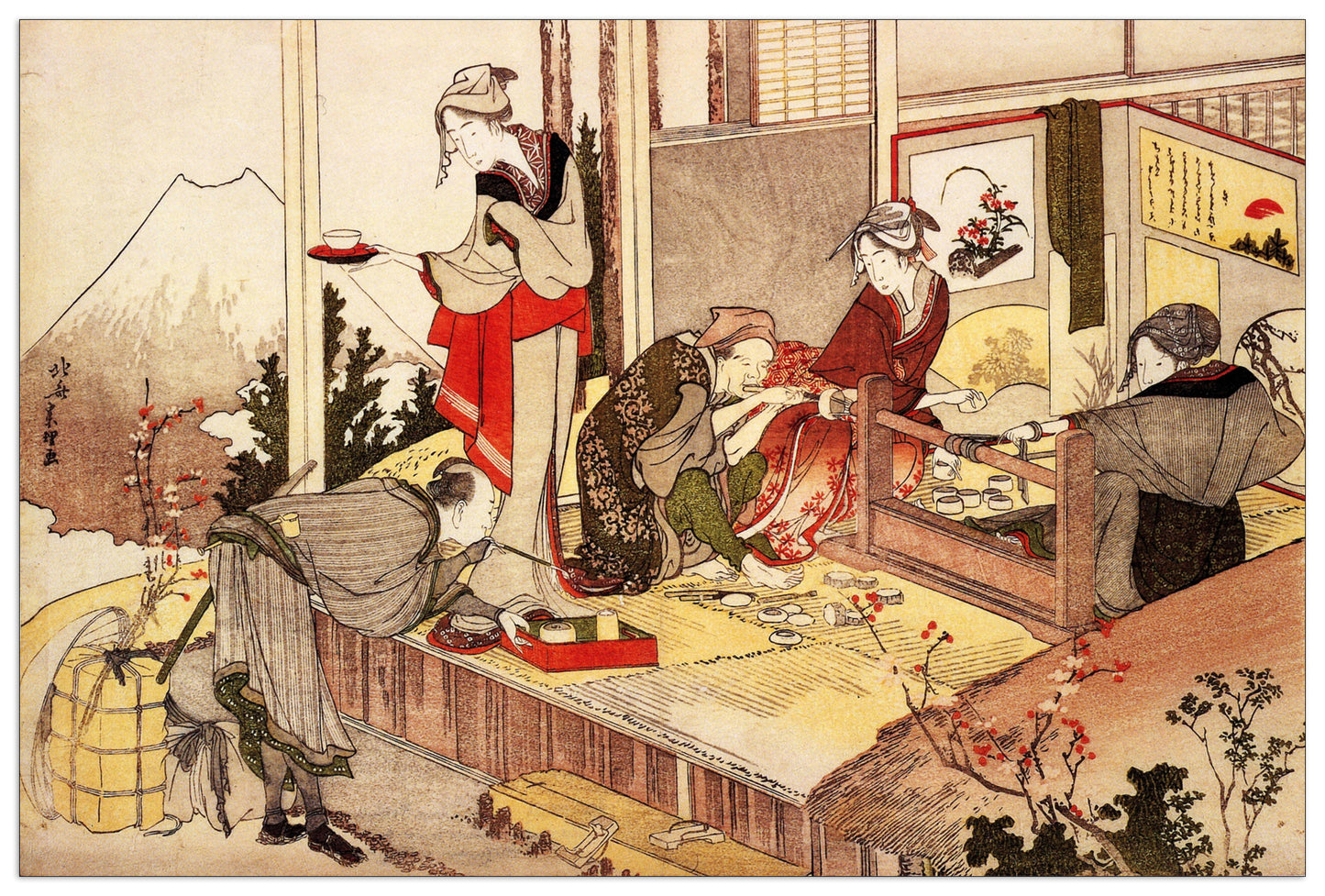 The studio of Netsuke cm 90x60