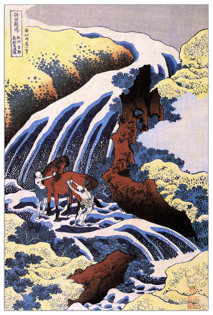 Waterfall and horse washing cm 90x135