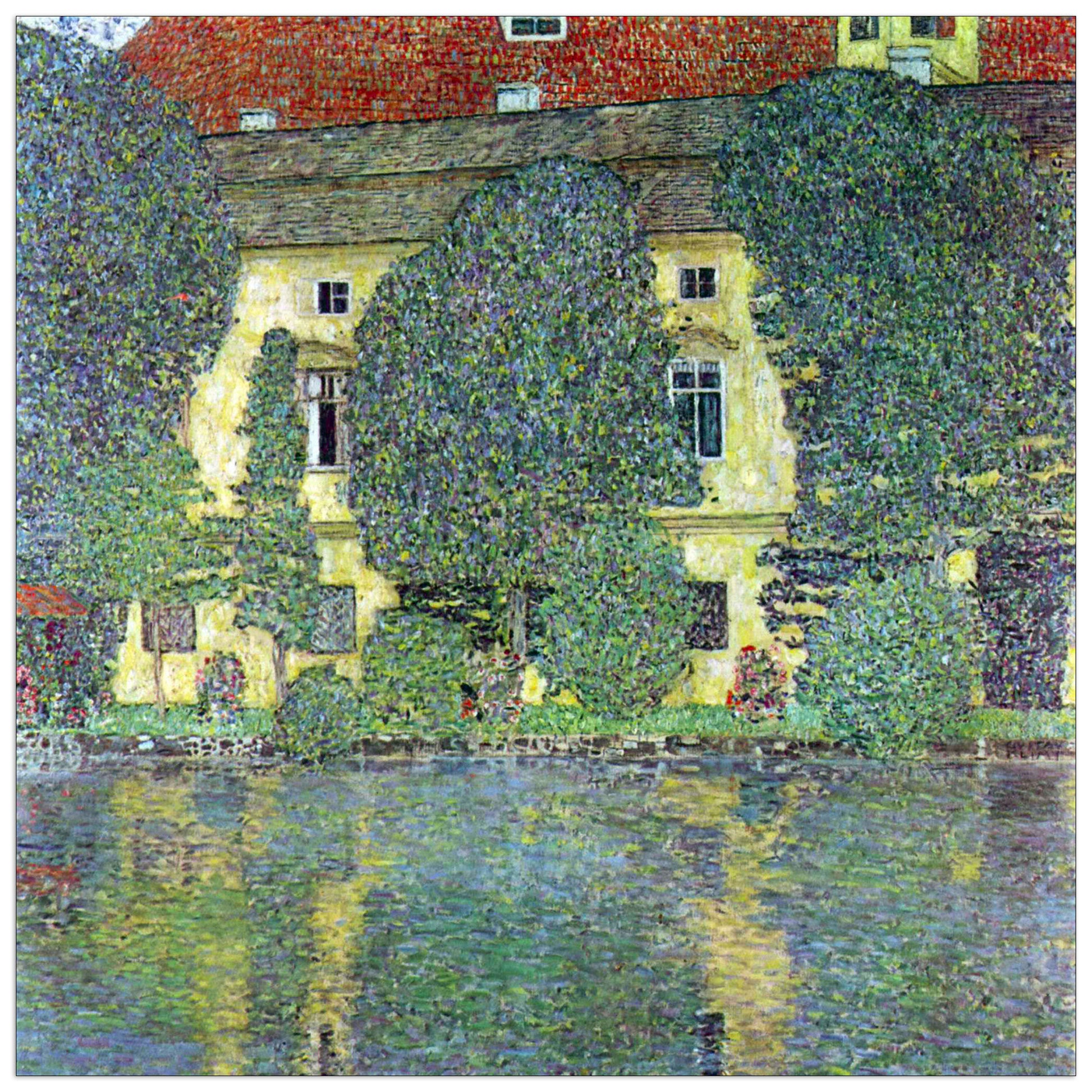 Castle at the Attersee cm 30x30