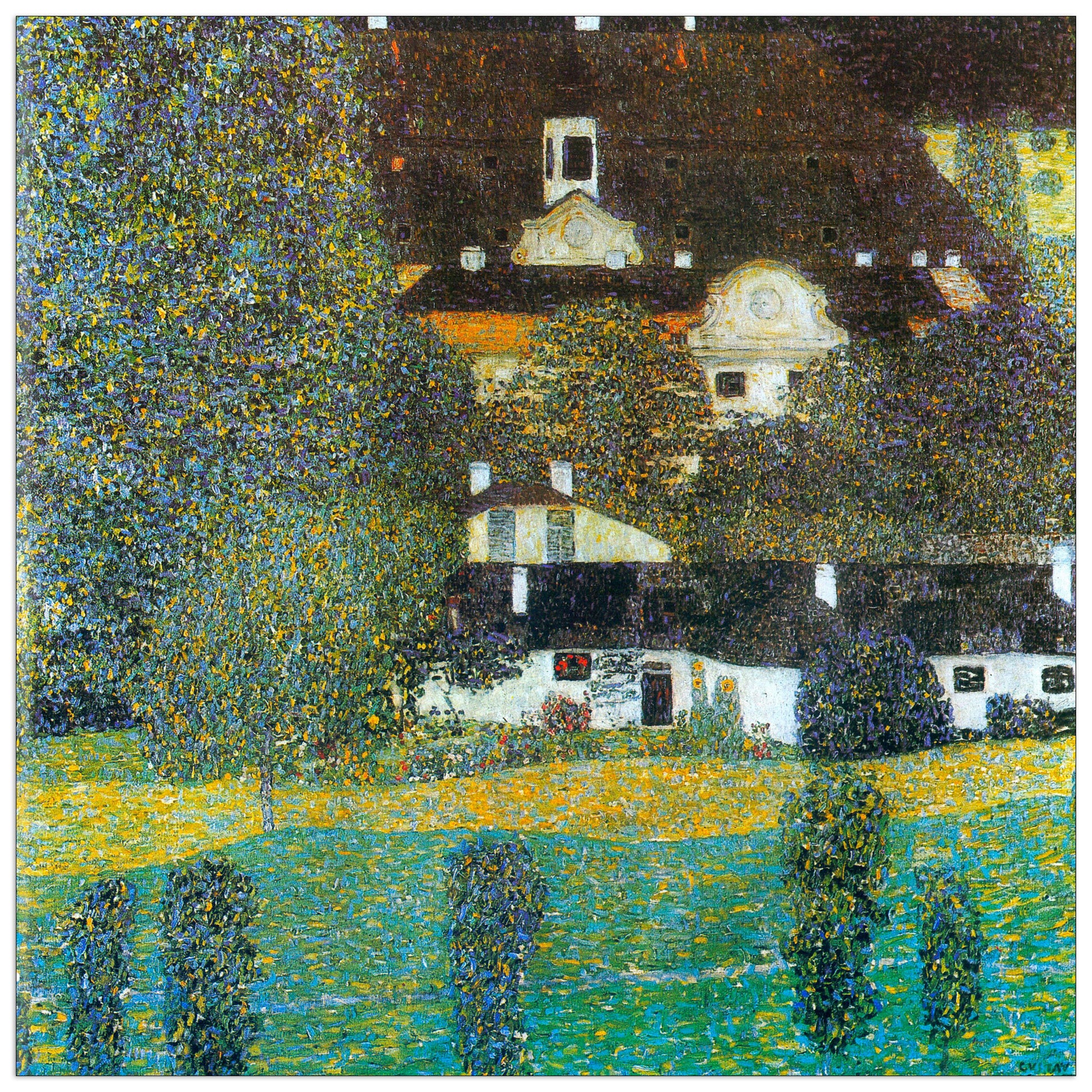 Castle Chamber at Attersee II cm 70x70