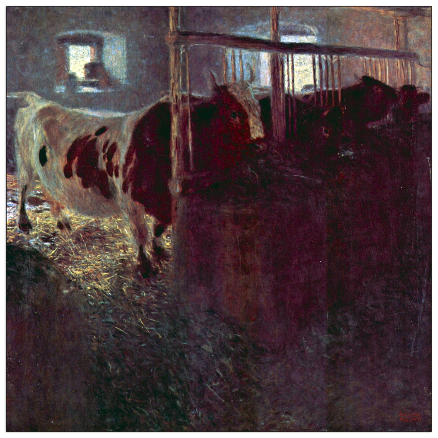 Cows in Stall cm 70x70