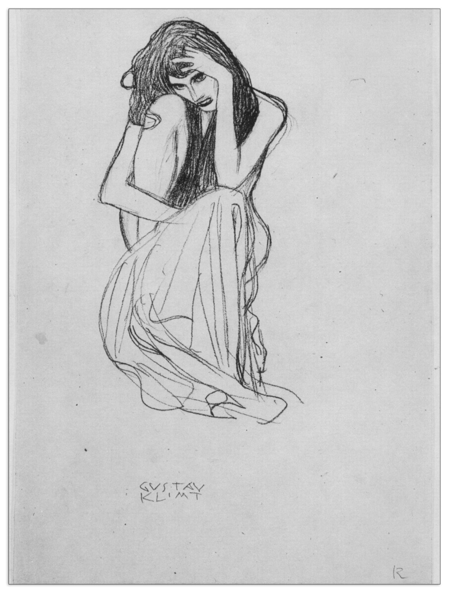 Crouching from the front cm 90x120