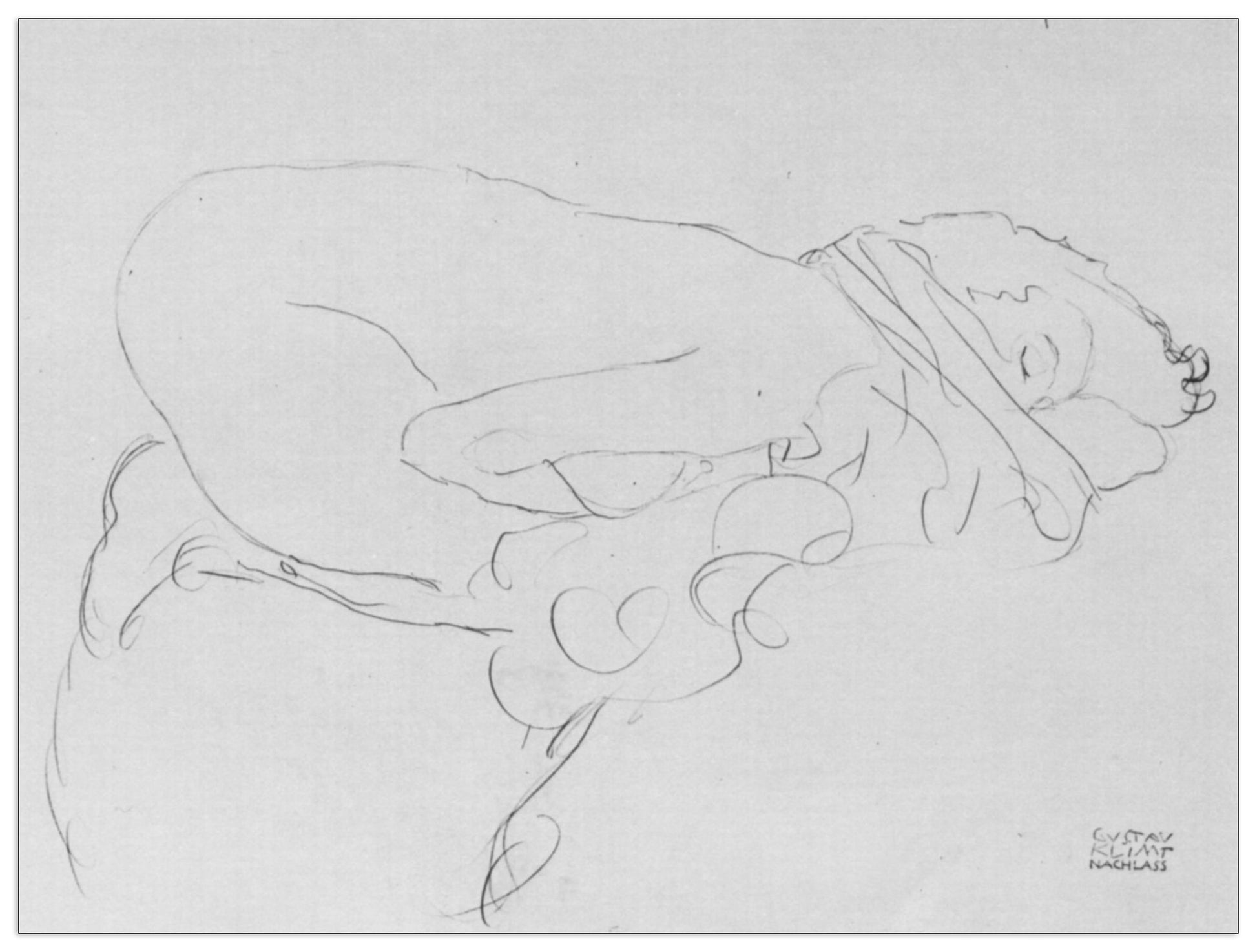 Crouching to right cm 80x60