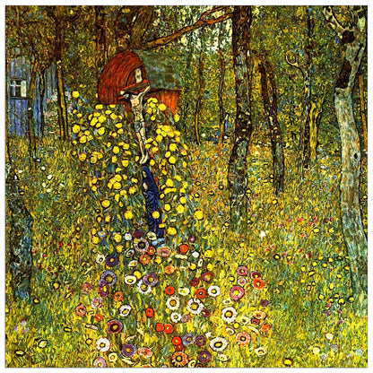 Garden with crucifix cm 50x50