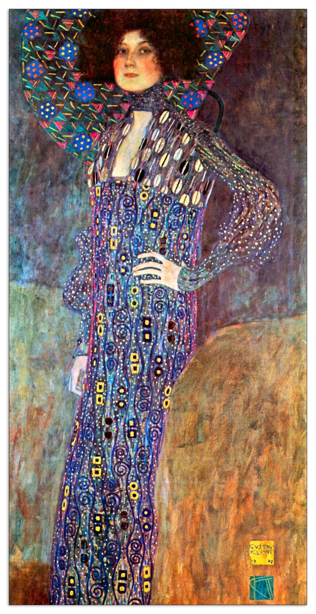 Portrait of Emily Floge cm 70x140