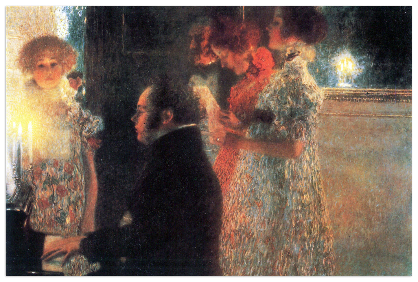 Schubert at the piano cm 90x60