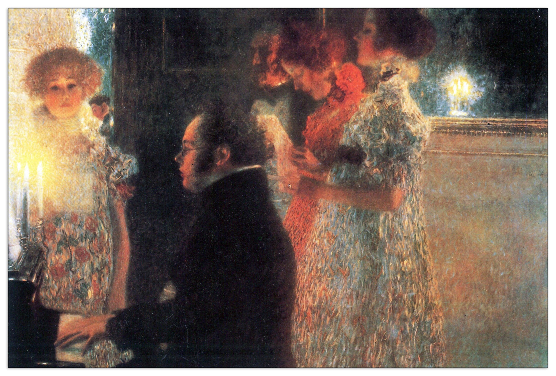 Schubert at the piano cm 90x60
