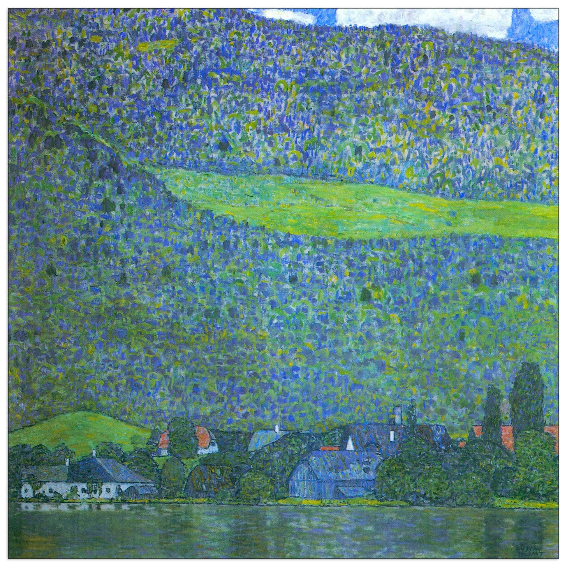Unterach at the Attersee cm 100x100