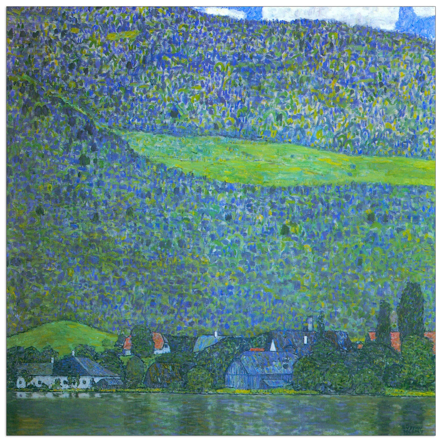 Unterach at the Attersee cm 50x50