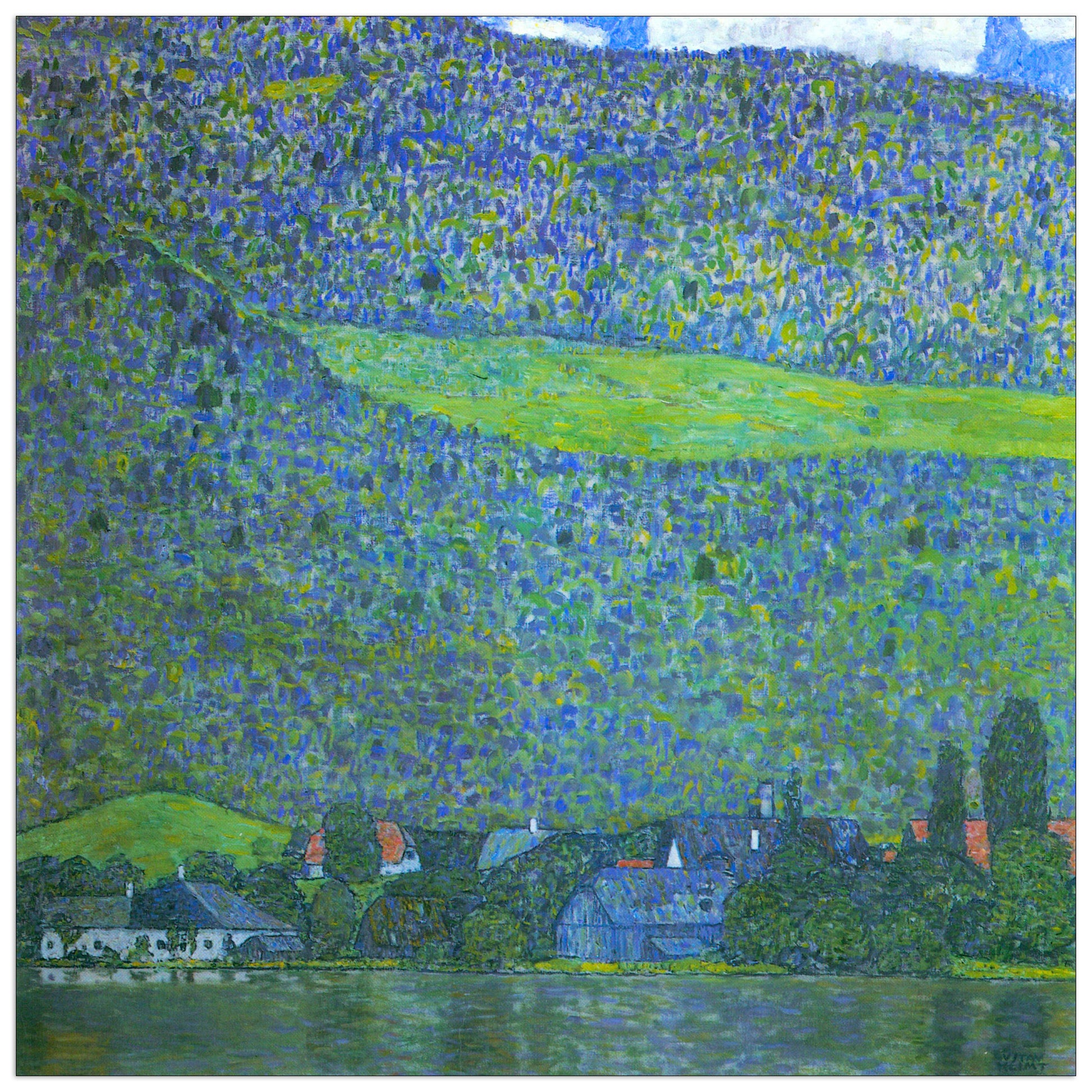 Unterach at the Attersee cm 50x50