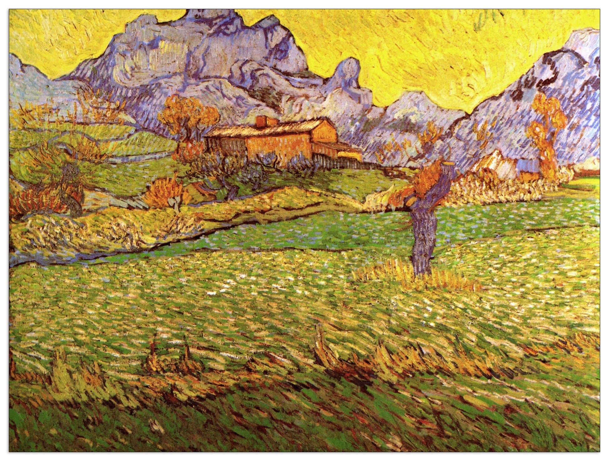 A Meadow in the Mountains Le Mas de Saint-Paul cm 80x60