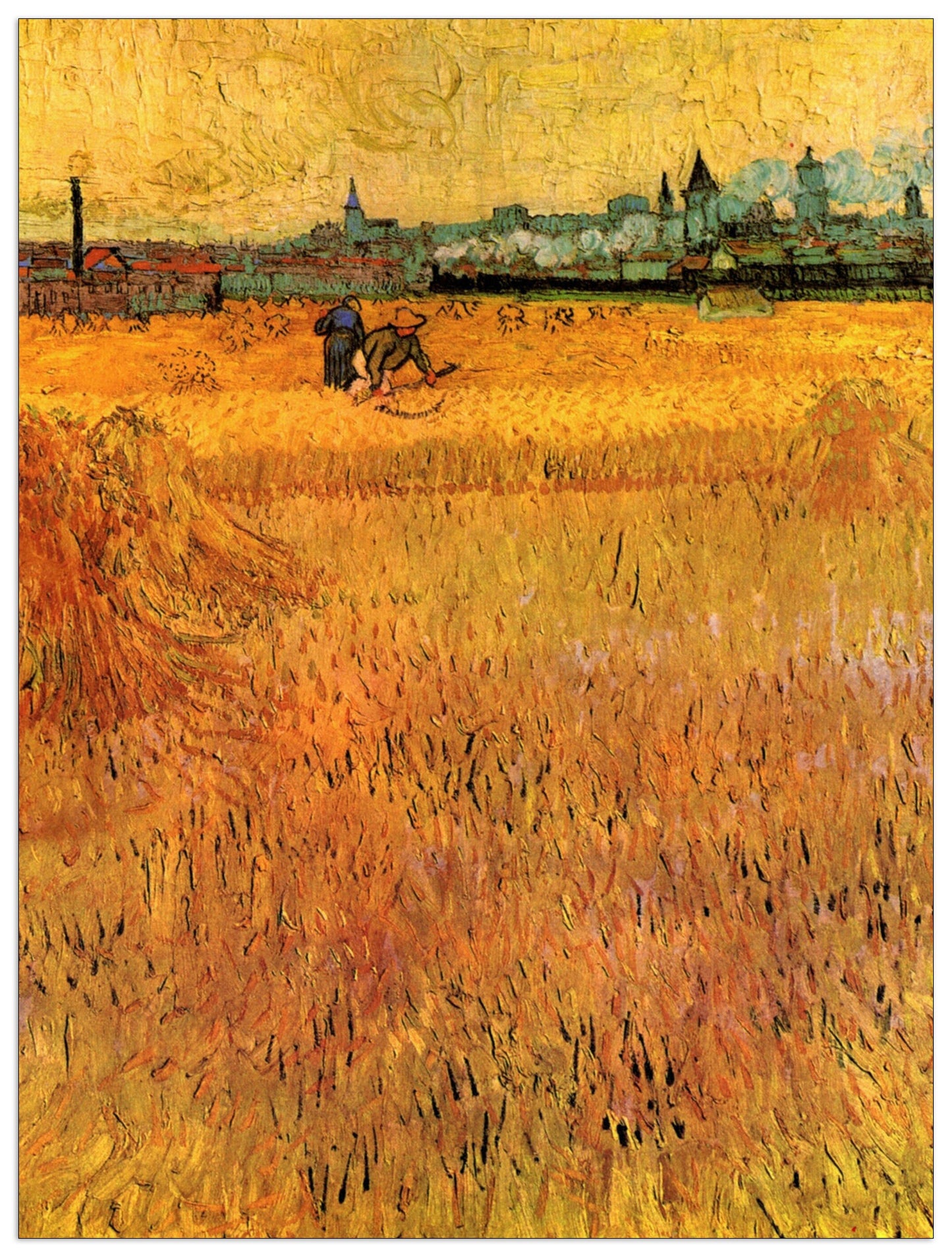 Arles View from the Wheat Fields cm 90x120