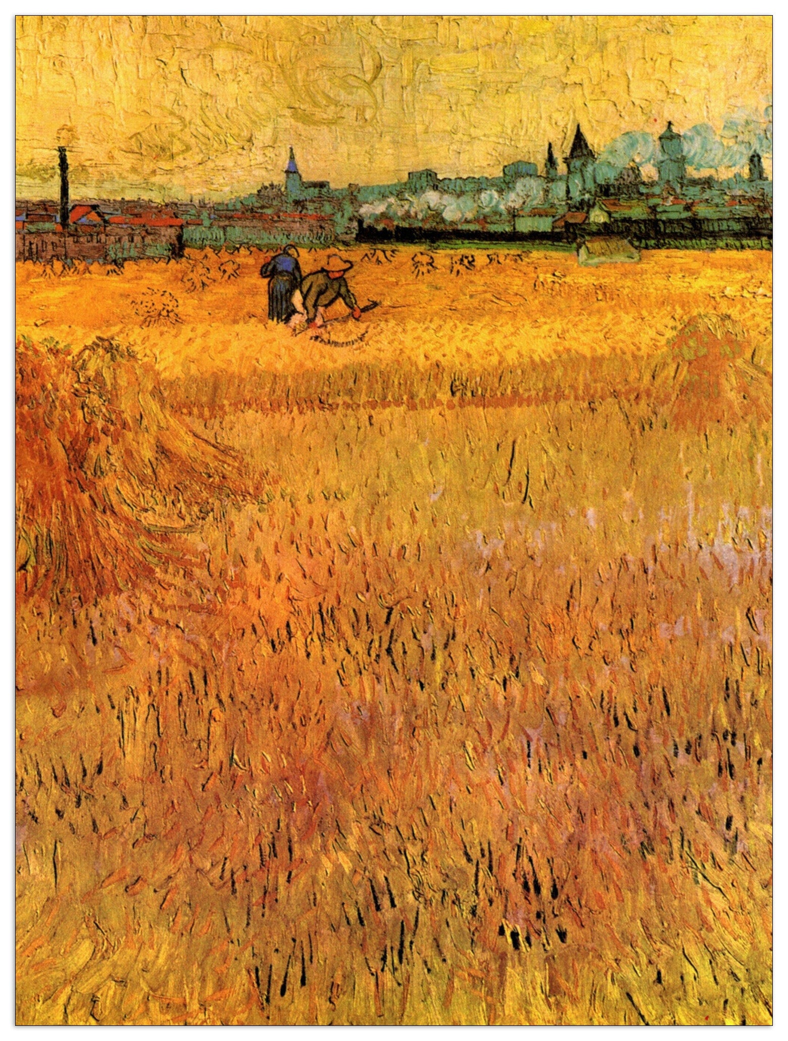 Arles View from the Wheat Fields cm 60x80