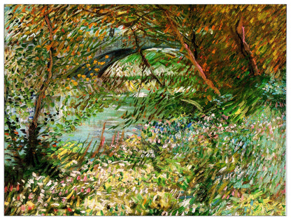 Banks of the Seine with Pont de Clichy in the Spring cm 120x90