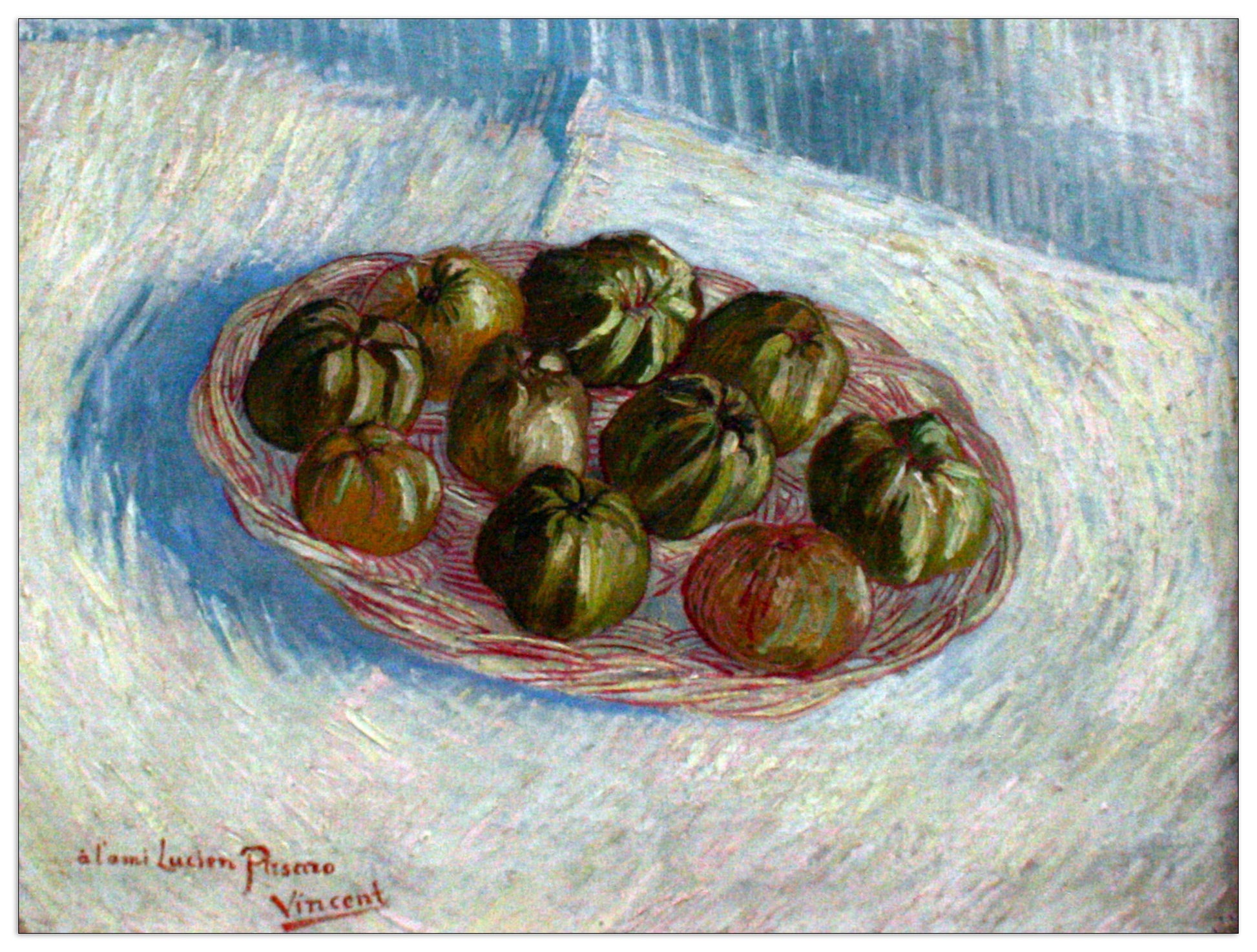 Basket of apples by Van gogh cm 120x90