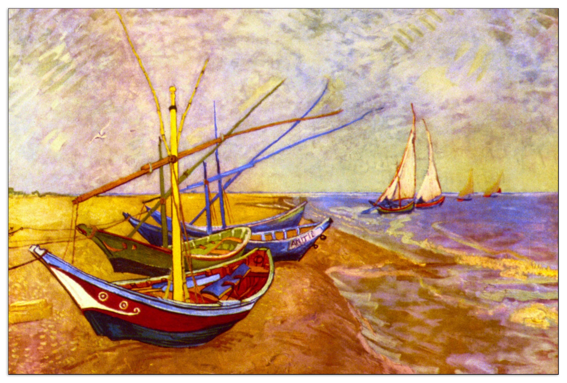 Boats of Saintes-Maries cm 90x60
