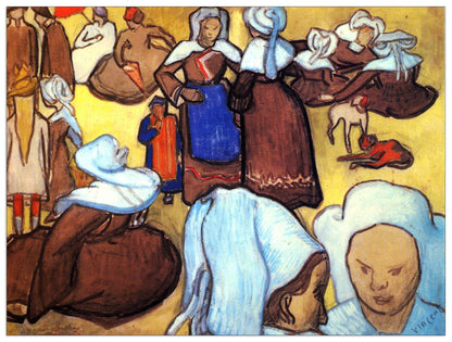 Breton Women after Emile Bernard cm 120x90