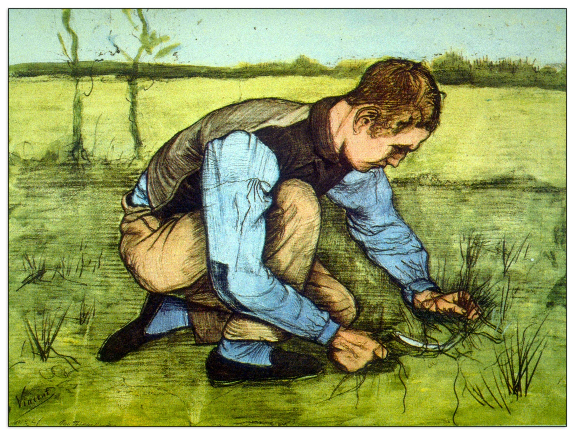 Cutting Grass cm 80x60