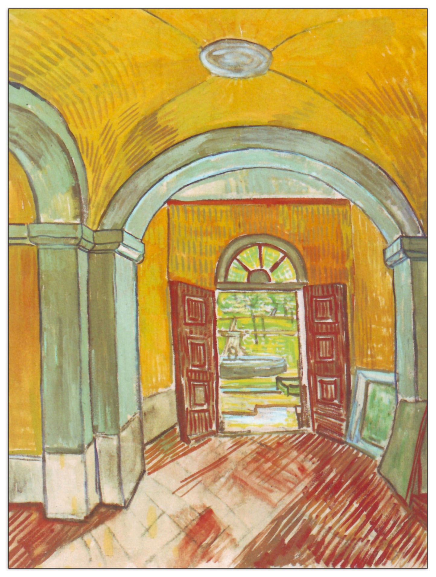Entrance to the Hospital cm 90x120