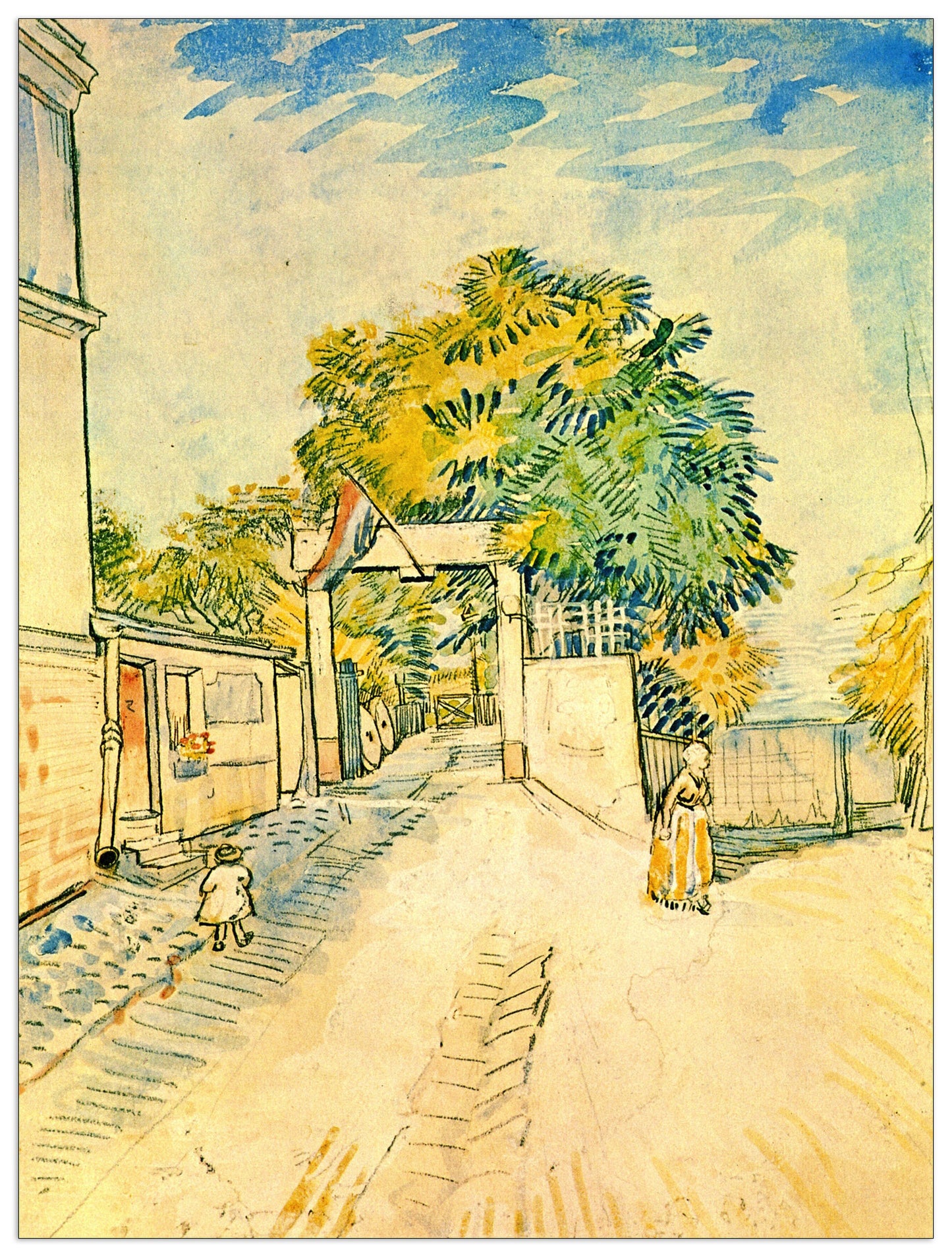 Entrance to the Moulin de la Galette cm 60x80