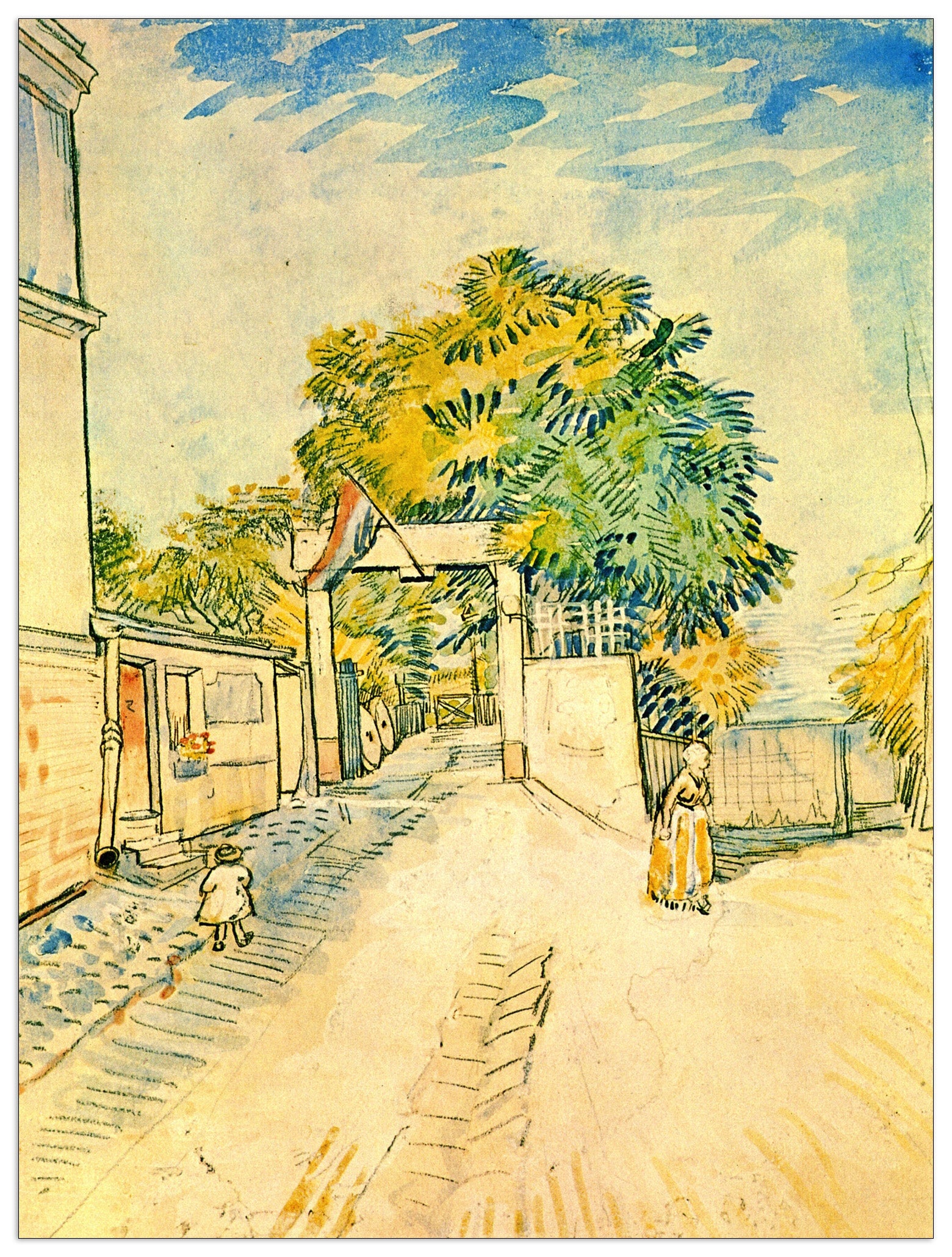 Entrance to the Moulin de la Galette cm 60x80