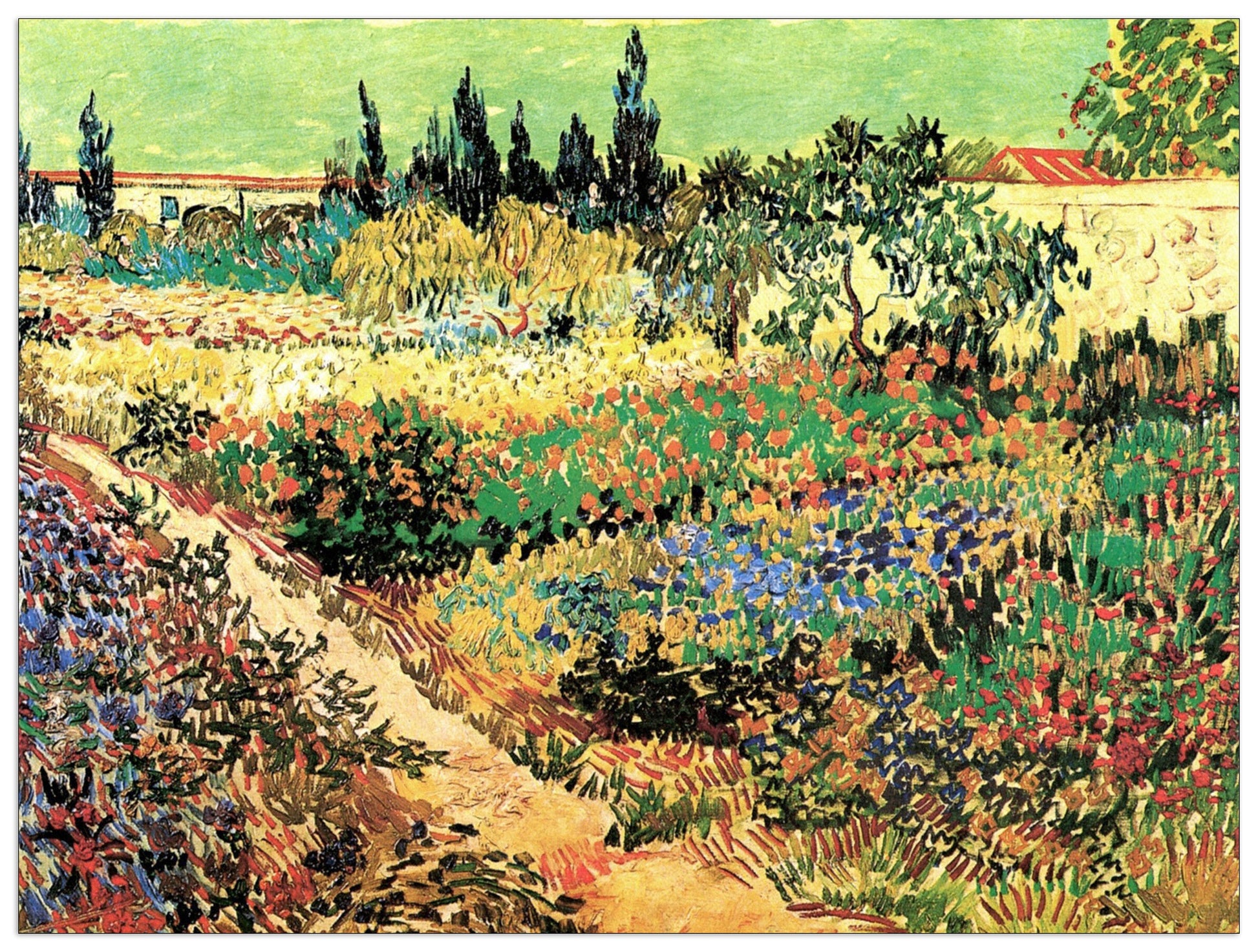Flowering Garden with Path cm 120x90