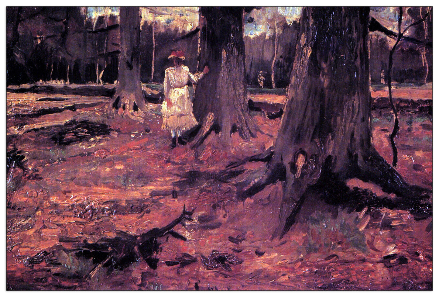 Girl in White in the Woods cm 135x90
