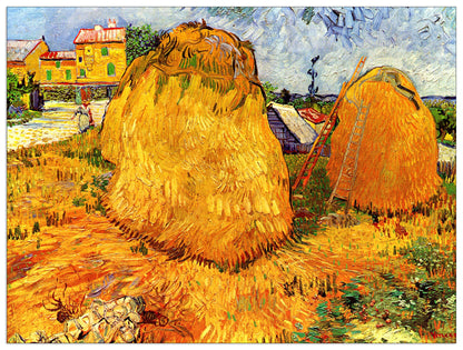 Haystacks in Provence II cm 80x60